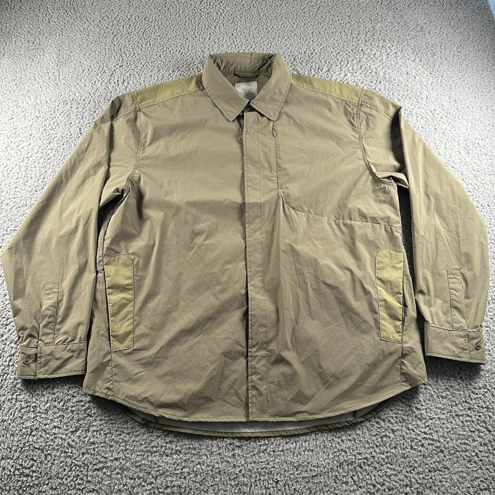 Alpha Industries Astral Shirt Jacket Mens L Green Nylon Lined Military‎ Casual